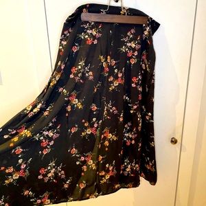 ZARA Floral Midi Skirt